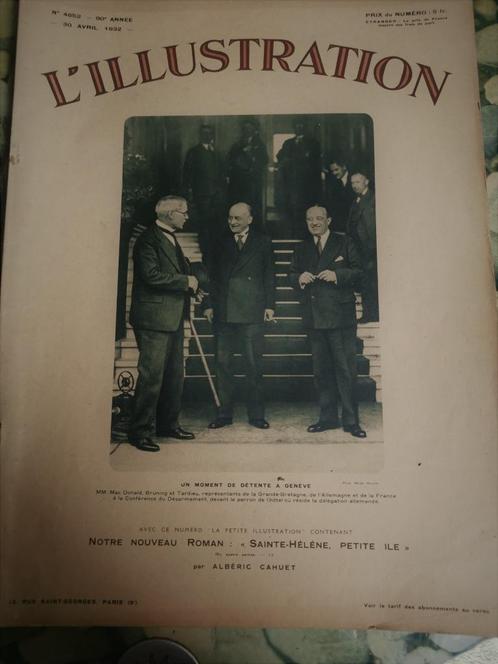 Tijdschrift L'Illustration 30 april 1932, Verzamelen, Tijdschriften, Kranten en Knipsels, Tijdschrift, 1920 tot 1940, Ophalen of Verzenden