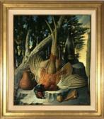 huile sur toile signe rene tobie