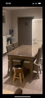 Landelijke tafel verweerde eik, Ophalen, Gebruikt