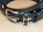 Nieuwe zwarte lederen riem, Nieuw, Ophalen of Verzenden, 115 cm of meer, Riem of Ceintuur