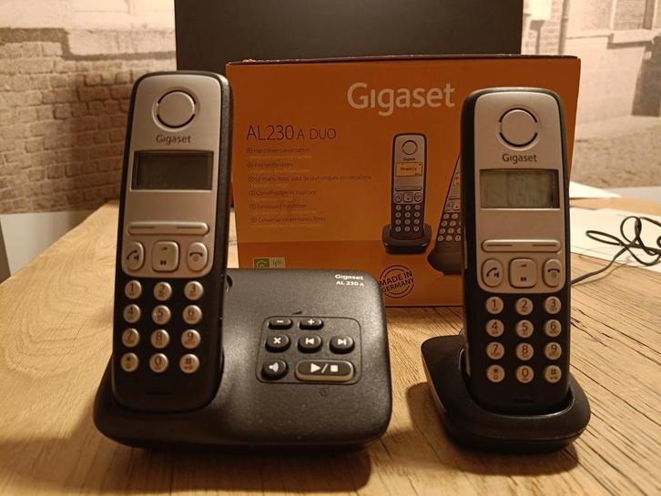 Gigaset AL230A Duo, Télécoms, Téléphones fixes | Combinés & sans fil, Comme neuf, Enlèvement