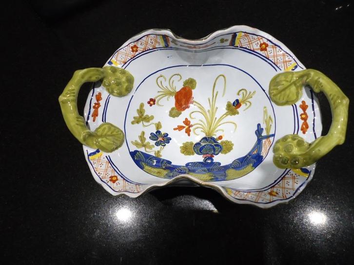 vintage GAROFANO FAENZA majolica IT ceramic mandje corbeille, Antiek en Kunst, Antiek | Porselein, Ophalen of Verzenden