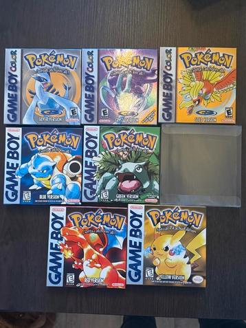 Pokemon Crystal Gold Silver Yellow Red Blue Green Gameboy beschikbaar voor biedingen