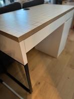 Ikea micke bureau wit antraciet, Huis en Inrichting, Bureaus, Ophalen, Zo goed als nieuw, Bureau