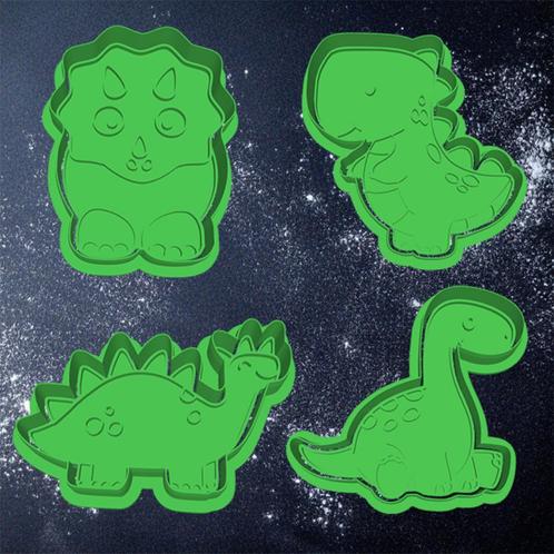 4x Dino Cookie cutter / Koekjessnijders, Hobby en Vrije tijd, Taarten en Cupcakes maken, Ophalen of Verzenden