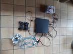Playstation 3 incl. 4 controllers waarvan 2 draadloos, Ophalen, Gebruikt, Met games