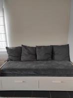 BRIMNES 2p slaapbank, Huis en Inrichting, Ophalen, 150 tot 200 cm, Tweepersoons, Zo goed als nieuw