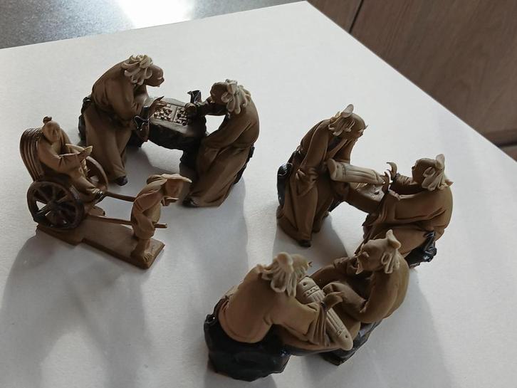 50 chinese miniatuur beeldjes in terracotta, Antiek en Kunst, Antiek | Keramiek en Aardewerk, Ophalen