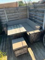 Steigerhouten hoekbank Dining set, Tuin en Terras, Ophalen, Gebruikt, Steigerhout, Loungeset