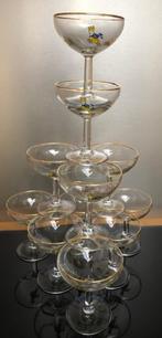10 VINTAGE BABYCHAM glaasjes (jaren 60-70): 35 €, Ophalen, Zo goed als nieuw, Overige typen