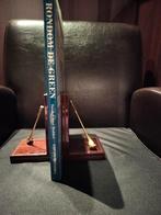 Prachtige Vintage Golf Boekensteunen (Hout/Messing) + Boek, Enlèvement