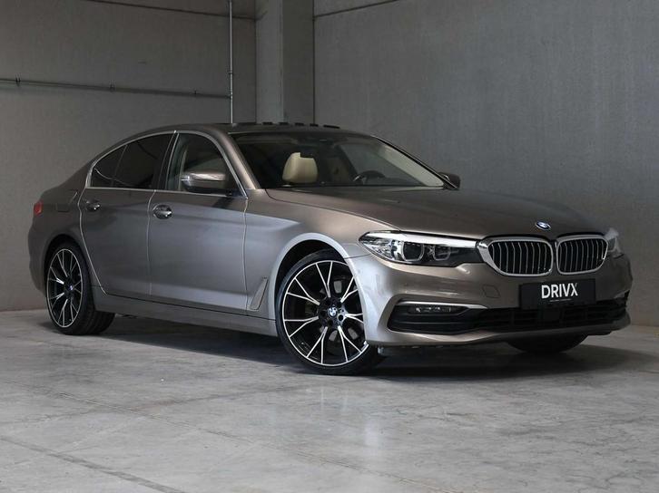 BMW 5 Serie 520 520d Aut. CARPLAY - ACC - HUD - OPEN DAK, Auto's, BMW, Bedrijf, Te koop, 5 Reeks, 360° camera, Achteruitrijcamera