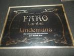 Lindemans Faro Lambic - pvc nep spiegel 40x30cm - Vlezenbeek, Verzamelen, Verzenden, Gebruikt, Reclamebord, Plaat of Schild, Overige merken