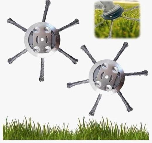 2x Onkruidborstel- Grastrimborstel Nieuw, Jardin & Terrasse, Débroussailleuses, Neuf, 10 à 30 cm, Enlèvement