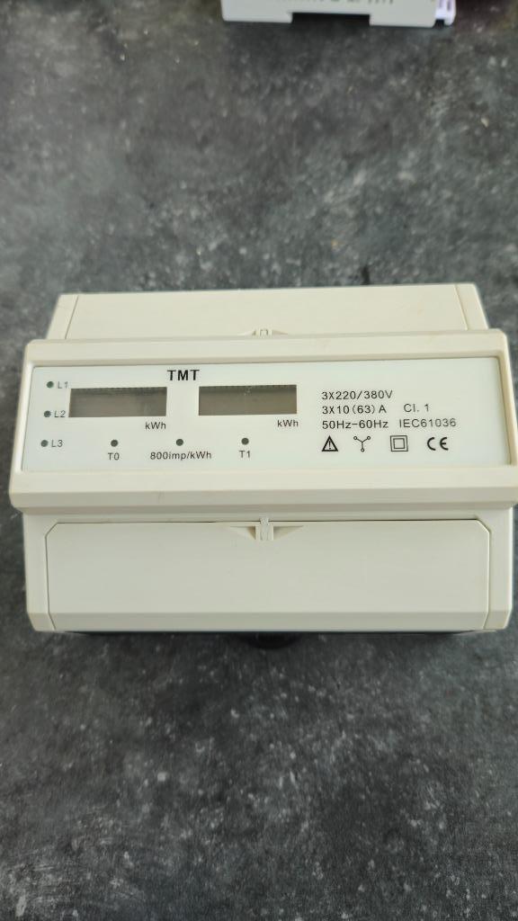 Elektronische Kilowattuurmeter, Doe-het-zelf en Bouw, Meetapparatuur, Nieuw, Elektriciteit, Ophalen of Verzenden