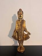 Bouddha Mandalay en bois massif 62 cm, Enlèvement