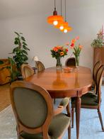 Tafel met 6 stoelen, Maison & Meubles, Tables | Tables à manger, Comme neuf, Ovale, Enlèvement