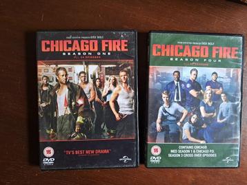 Dvd box chicago fire seizoen 1 en 4 beschikbaar voor biedingen