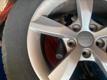ZO GOED ALS NIEUWE AUDI winterbanden met alluminium velgen, Pneus hiver, 16 pouces, Pneu(s), Enlèvement