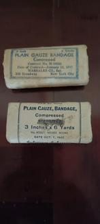 1942 lot 2 verbandjes US Medic WW2, Ophalen of Verzenden, Landmacht, Overige typen