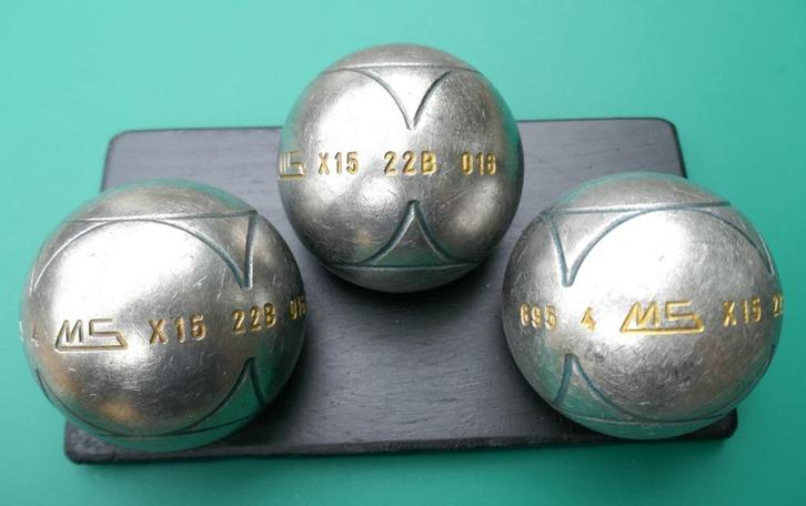Set MS STRX petanque ballen (3), Zeer goede staat, Hobby en Vrije tijd, Overige Hobby en Vrije tijd, Ophalen of Verzenden