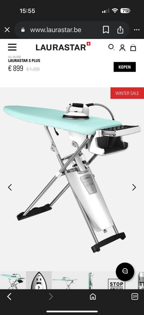 Laurastar S Plus nieuw ongebruikt, Elektronische apparatuur, Strijkijzers en Strijkplanken, Zo goed als nieuw, Ophalen