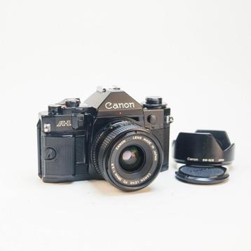 Canon A1 /w 28mm f2.8 FDn & Canon lens hood [35mm kit]