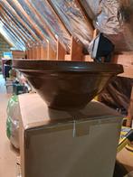 Oude pap schaal in aardewerk geglazuurd, Antiek en Kunst, Ophalen