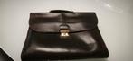 mallette en cuir, Bijoux, Sacs & Beauté, Sacs | Cartables, Cuir, Enlèvement ou Envoi, Brun, Utilisé