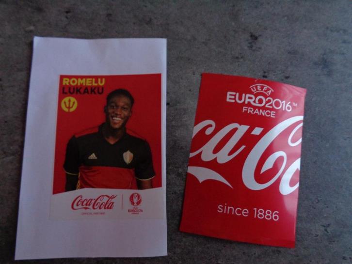 VOETBAL COCA COLA LUKAKU, Hobby en Vrije tijd, Stickers en Plaatjes, Ophalen of Verzenden