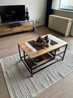 salontafel van mangohout, Métal, Moins de 50 cm, 50 à 100 cm, Comme neuf