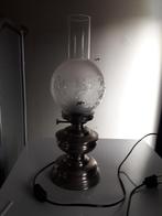 Lampe en étain (style lampe à pétrole)., Antiek en Kunst, Antiek | Tin, Ophalen