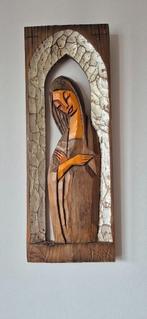 Vintage Art Deco handgesneden religieus werkje "Madonna", Antiek en Kunst, Curiosa en Brocante, Ophalen