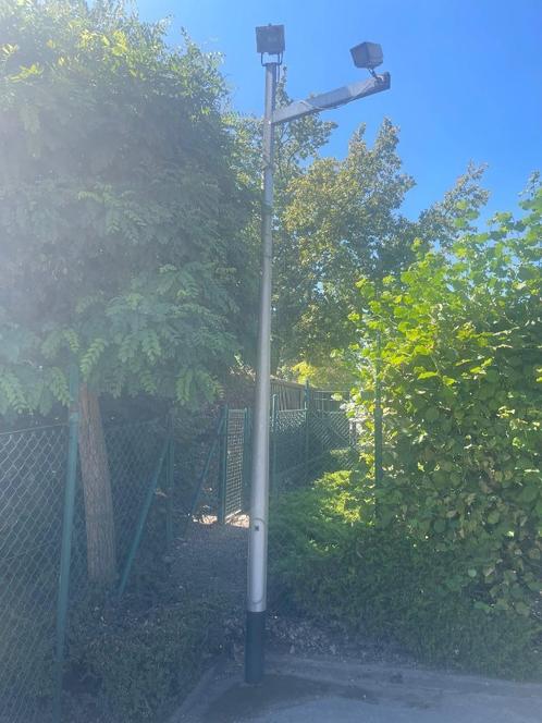 lantaarnpaal rond conisch hoogte 3 m, Tuin en Terras, Buitenverlichting, Gebruikt, Aluminium, Ophalen
