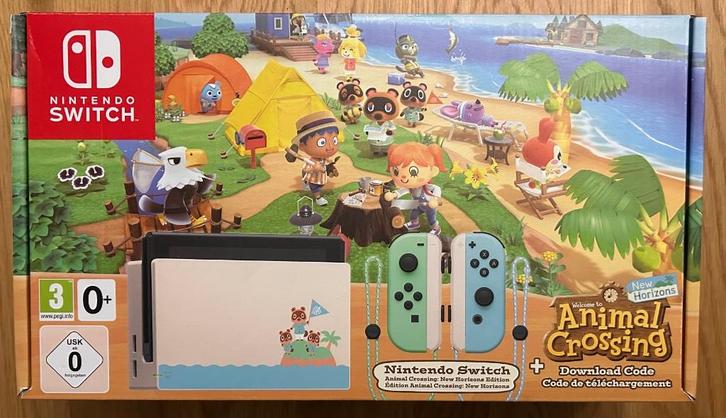 Nintendo Switch Console - Animal Crossing, Games en Spelcomputers, Spelcomputers | Nintendo Switch, Nieuw, Switch 2019 Upgrade