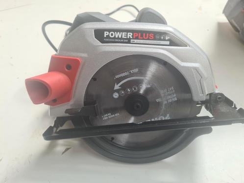 Powerplus elektrische cirkelzaag, Doe-het-zelf en Bouw, Gereedschap | Zaagmachines, Zo goed als nieuw, Cirkelzaag, 1200 watt of meer