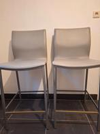 barstoel met leuning, 90 cm ou plus, Avec repose-pieds, 2 tabourets, Comme neuf
