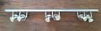 Spots rail met 6 spots geborsteld aluminium, Ophalen of Verzenden, Zo goed als nieuw