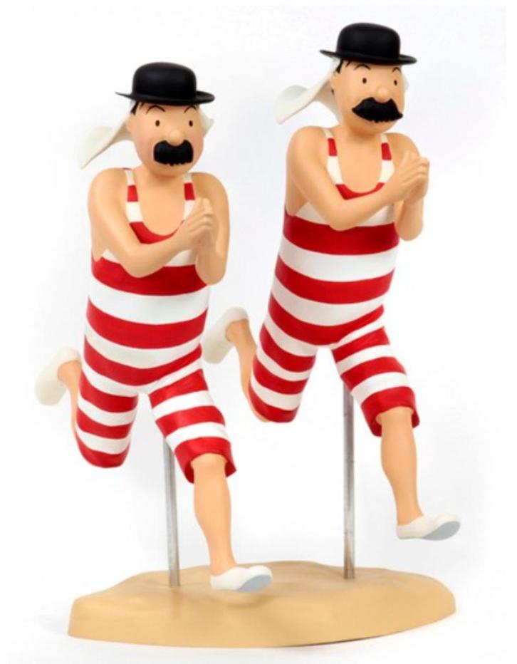 ZELDZAAM DUPONDT LEBLON DELIENNE V2 BADPAK „ALS NIEUW”, Verzamelen, Stripfiguren, Zo goed als nieuw, Overige typen, Kuifje, Verzenden