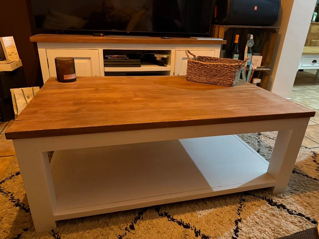 Table de salon, Maison & Meubles, Armoires | Mobilier de télévision, Comme neuf, Teck, Enlèvement