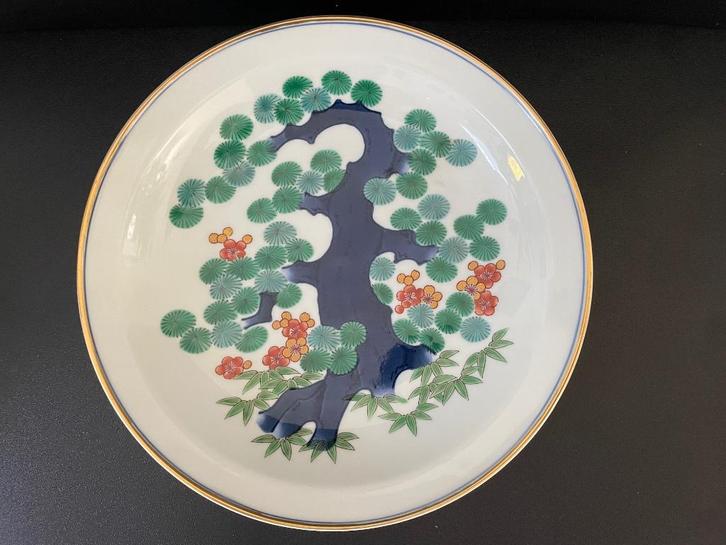Antiek Japans Porseleinen Bord van Panasonic, Antiek en Kunst, Antiek | Porselein, Ophalen of Verzenden