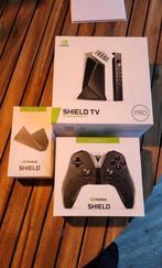 Nvidia Shield TV pro + controller en Stand, Audio, Tv en Foto, Mediaspelers, Ophalen of Verzenden, Zo goed als nieuw