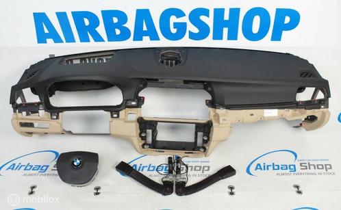 Airbag kit - Tableau de bord noir beige HUD BMW F10, Autos : Pièces & Accessoires, Tableau de bord & Interrupteurs, Utilisé, Enlèvement ou Envoi