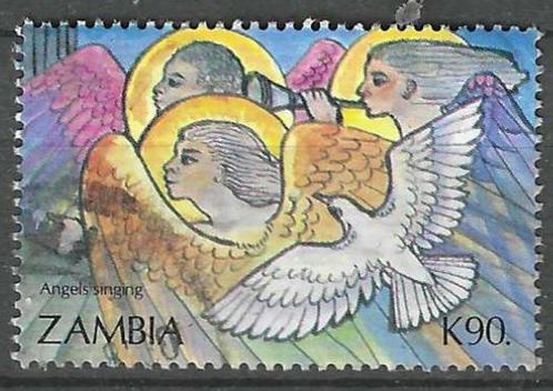 Zambia 1992 - Yvert 572 - Kerstzegels (ST), Timbres & Monnaies, Timbres | Afrique, Affranchi, Zambie, Envoi