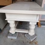 Table de salon  en bois -  couleur blanc crème, 50 tot 100 cm, Minder dan 50 cm, Gebruikt, Rechthoekig