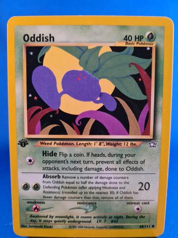 Oddish 68/111 - Neo Genesis (1st edition) beschikbaar voor biedingen