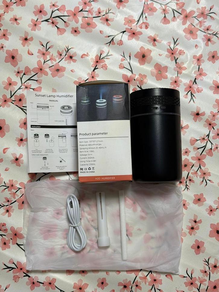 Auto-luchtbevochtiger voor een slaapkamer van 250 ml, Audio, Tv en Foto, Foto | Lenzen en Objectieven, Zo goed als nieuw, Overige typen