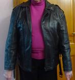 „IN” LEREN JACK VOOR DAMES, Sans marque, Zwart, Maat 42/44 (L), Ophalen of Verzenden