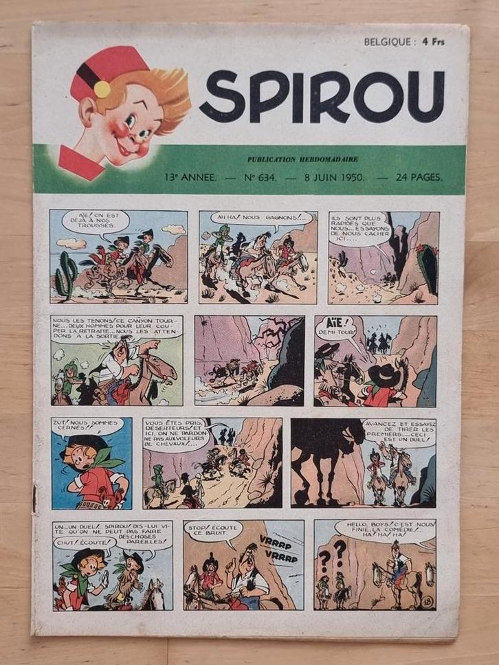 fascicule SPIROU du 8 juin 1950, Boeken, Stripverhalen, Gelezen, Ophalen of Verzenden