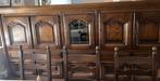 Massief eikenhouten buffetkast, Ophalen, Massief eiken hout donkerbruin, Eikenhout, Zo goed als nieuw